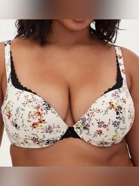 Torrid Floral Skull Push Up Bra